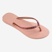 Havaianas Slim Glitter II - Womens Flip Flops - Ballet Rose/Golden Blush - firstmasonicdistrict