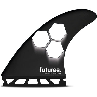 AM2 Hexcore | Black/White | Thruster Fin Set | Board Fins - firstmasonicdistrict