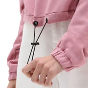 Womens Left Chest Half Zip Sweatshirt / Lilas Pink - firstmasonicdistrict