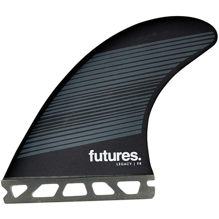 F8 Honeycomb Thruster Fin | Grey/Black | Large | Board Fin - firstmasonicdistrict