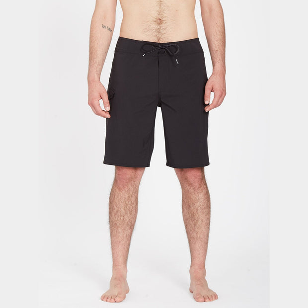 Lido Solid Mod 20" Boardshort - Mens Shorts - Black - firstmasonicdistrict