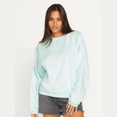 Stone Heart II Sweatshirt - Womens Crew Fleece - Pale Aqua - firstmasonicdistrict