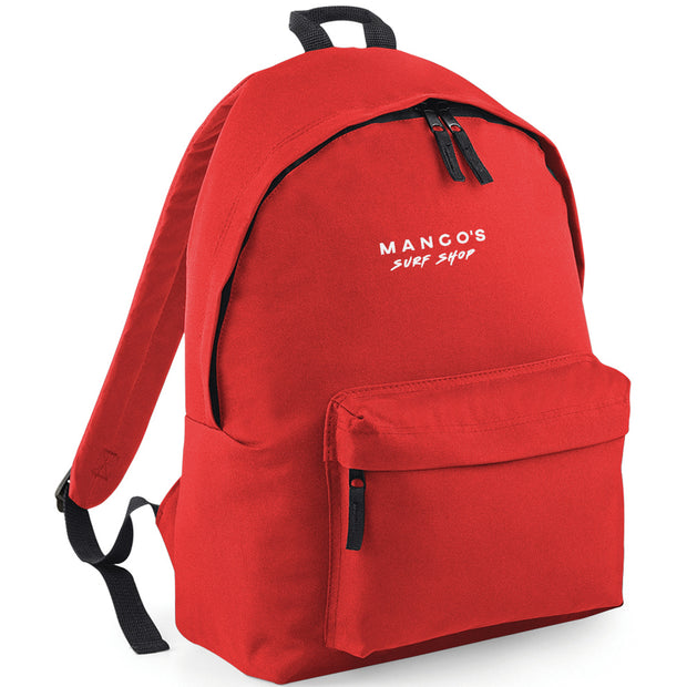 Mango's backpack | white logo - firstmasonicdistrict