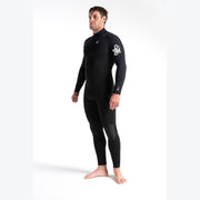 Session 5:4:3 mm Mens Winter Wetsuit - Back Zip - Black Black Diamond - firstmasonicdistrict