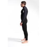 Session 5:4:3 mm Mens Winter Wetsuit - Back Zip - Black Black Diamond - firstmasonicdistrict