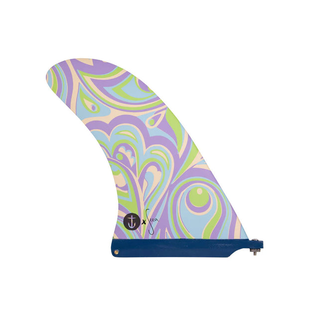 Seea Pivot 9.5 - Longboard Pivot Fin - Purple - firstmasonicdistrict