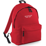 Mango's backpack | white logo - firstmasonicdistrict