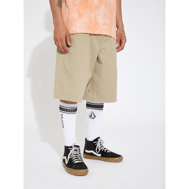 High Stripe Socks - Pair of Mens Crew Socks - One Size - White - firstmasonicdistrict