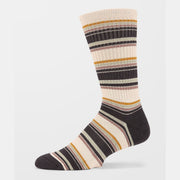 Stripes Socks - Pair of Mens Crew Socks - One Size - Seagrass Green - firstmasonicdistrict