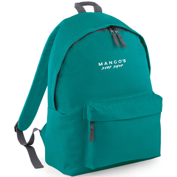 Mango's backpack | white logo - firstmasonicdistrict