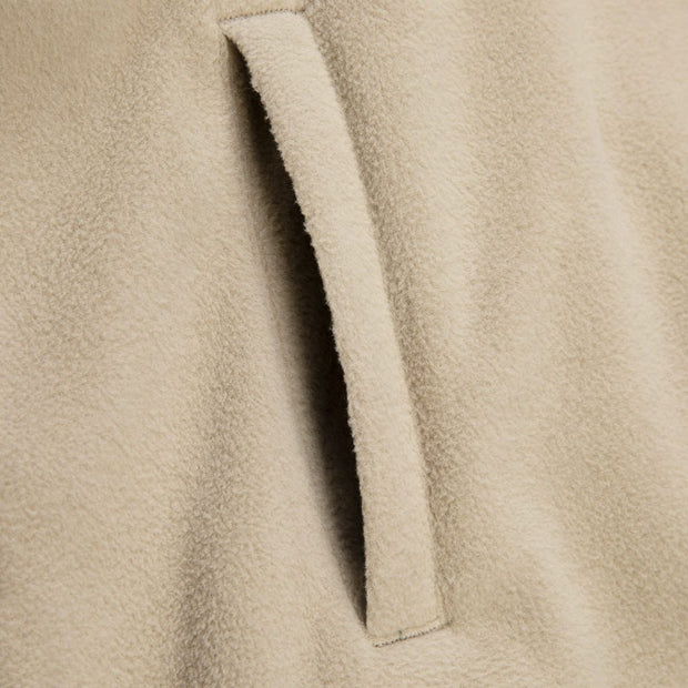 Polar Fleece Anorak - Mens Pullover Fleece - Tan - firstmasonicdistrict