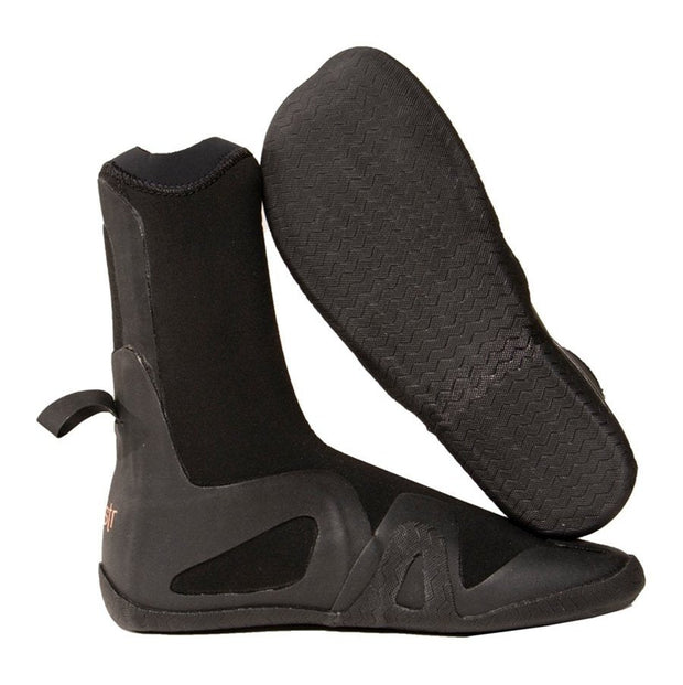 5mm Round Toe Womens Wetsuit Boots - Black - firstmasonicdistrict