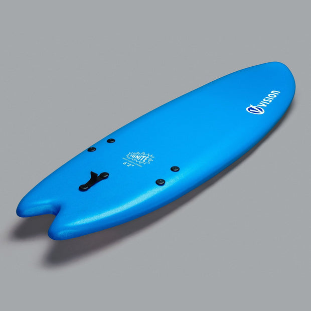 Vision XPS Ignite Softboard Foamie - Fish  - Blue/Navy - 5'7 or 6'2 - firstmasonicdistrict