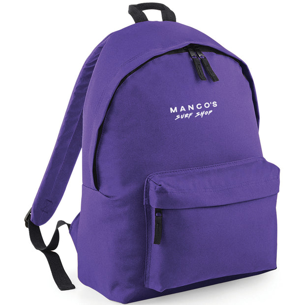 Mango's backpack | white logo - firstmasonicdistrict