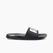 Mens One Sandals Slide Black White - firstmasonicdistrict