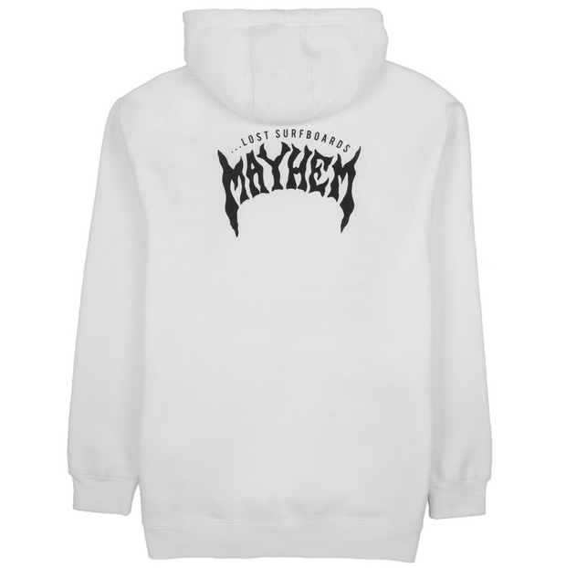 Mayhem Designs Heavy Hoodie - Mens Hoodie - White - firstmasonicdistrict