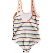 Surf Shop, Surf Clothing, Roxy, Lets Go Surfing One Piece Swimsuit, Bikinis, Salmon Candy Stripes