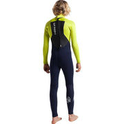 Surf Shop, Surf Hardware, C-Skins, Legend 5/4/3 Junior Back Zip Steamer, Wetsuit, Slate/Flash Green/Silver