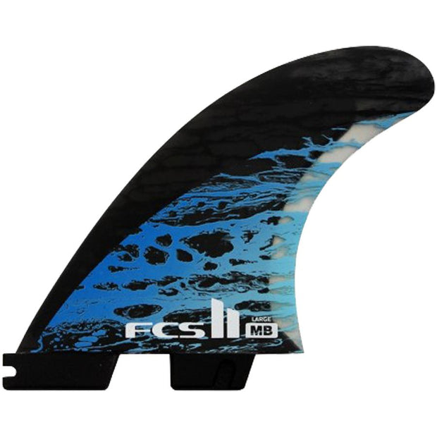 Surf Shop, Surf Hardware, FCS, MD PC Carbon Tri Fins, Large, Fins, Blue
