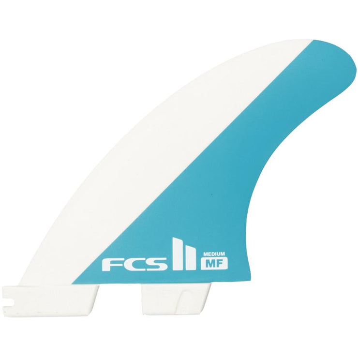 Surf Shop, Surf Hardware, FCS, MF PC Thruster, Fins, Medium, White/Blue