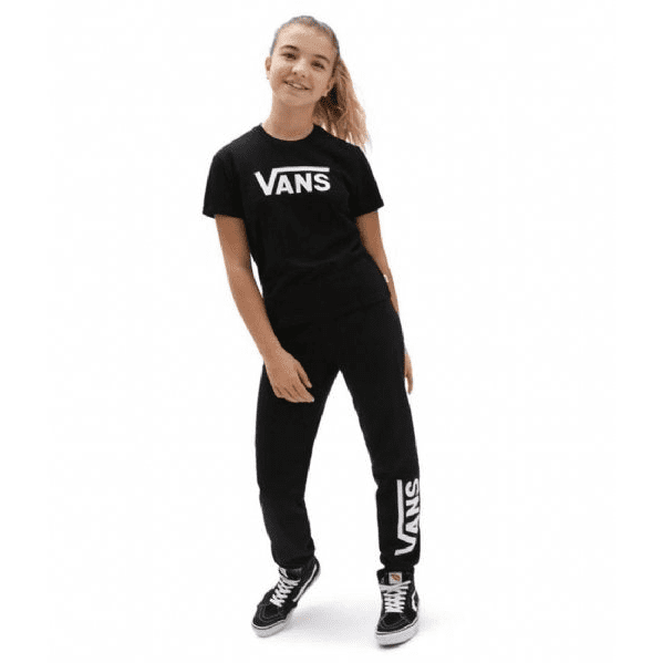 Girls Flying V Crew T-Shirt / Black - firstmasonicdistrict