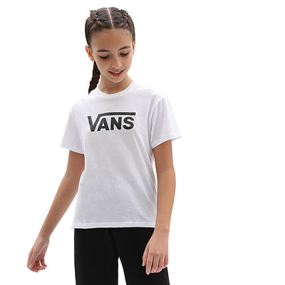 Girls Flying V Crew T-Shirt / White - firstmasonicdistrict