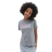 Girls Flying V Crew T-Shirt / Grey Heather/Lilas - firstmasonicdistrict
