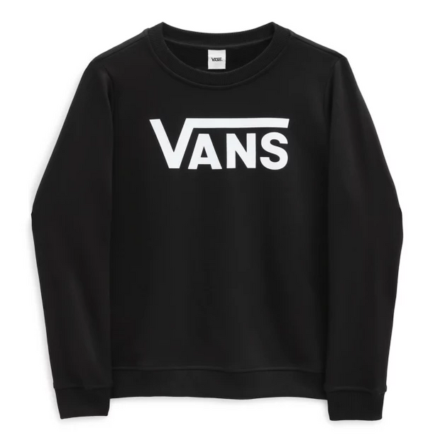 Classic V Crew Sweater | Black Logo | Women Sweatshirt - firstmasonicdistrict