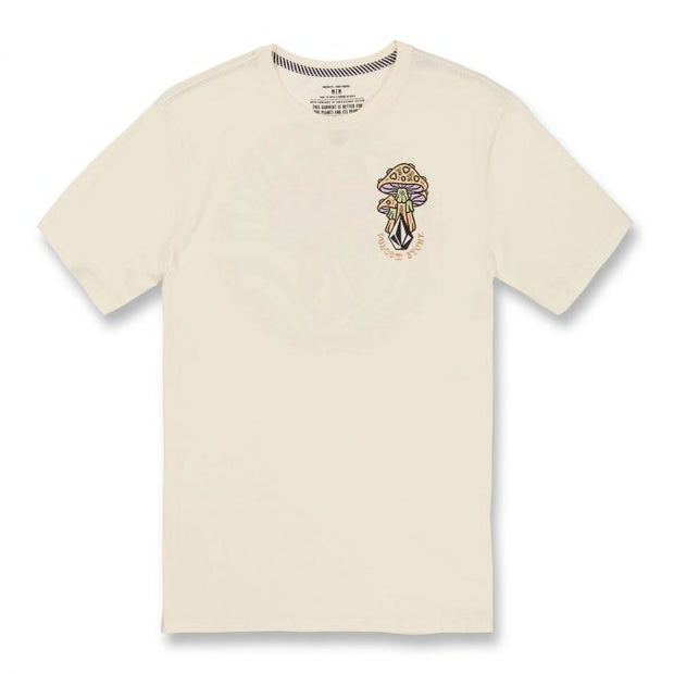 Volcom Fty Psychike Slim Tee - Mens Short Sleeve T-Shirt - Off White - firstmasonicdistrict