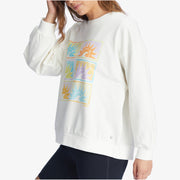 Morning Hike Sweatshirt - Womens Fleece Top - Snow White - firstmasonicdistrict