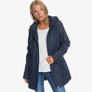 Downtown Calling Waterproof Hooded Rain - Mood Indigo - firstmasonicdistrict