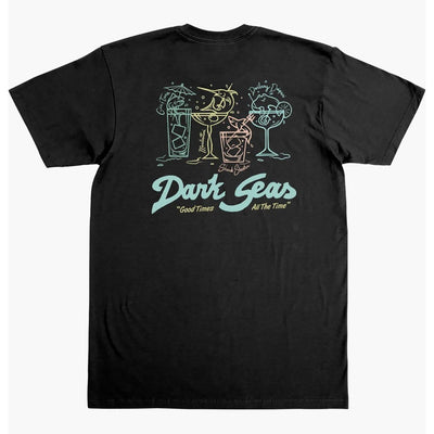 Drink Menu T-Shirt - Mens Short Sleeve Tee - Black - firstmasonicdistrict