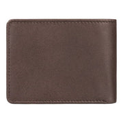 Mac Tri-Fold Leather Wallet - Mens Wallet (Medium) - Chocolate Brown - firstmasonicdistrict