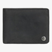 Mac Tri-Fold Leather Wallet - Mens Wallet (Medium) - Black - firstmasonicdistrict