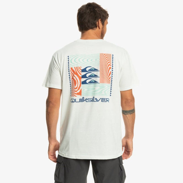 Warped Patterns T-Shirt - Mens Short Sleeve Tee - Snow White - firstmasonicdistrict