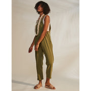 Beachside Love Strappy Jumpsuit - Womens Jumpsuit - Loden Green - firstmasonicdistrict