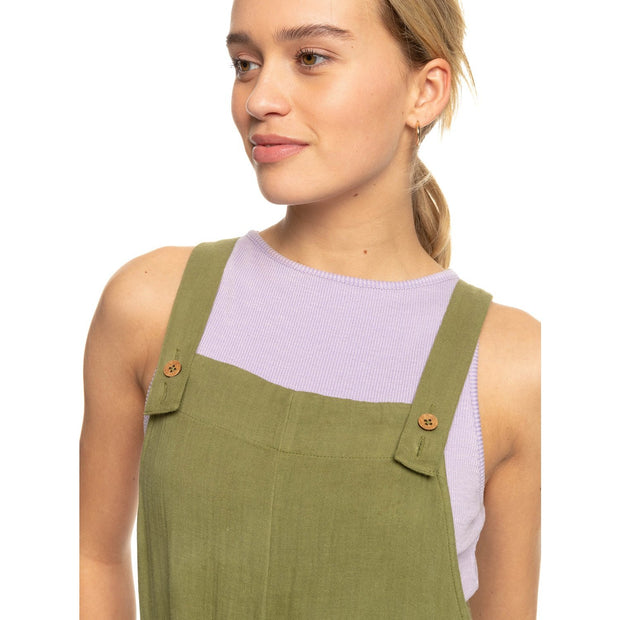 Beachside Love Strappy Jumpsuit - Womens Jumpsuit - Loden Green - firstmasonicdistrict