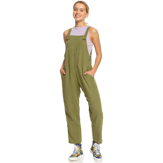 Beachside Love Strappy Jumpsuit - Womens Jumpsuit - Loden Green - firstmasonicdistrict