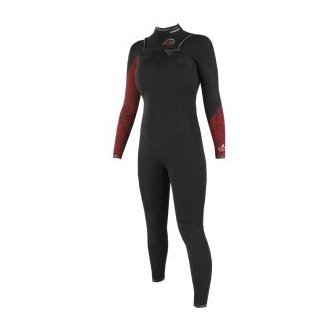 Womens Fullsuit 4/3 - Divine - Oysterprene - Front Zip - Black - firstmasonicdistrict