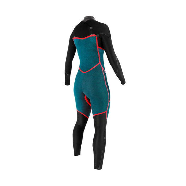 Womens Wetsuit - Divine 5/4/3 Front Zip Oysterprene Fullsuit - Blue Duck - firstmasonicdistrict