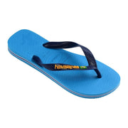 Havaianas Brasil Logo - Womens Flip Flops - Turquoise/Turquoise - firstmasonicdistrict