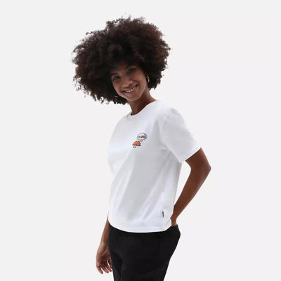 Womens Lets Grow Relaxed Crew T-shirt / White - firstmasonicdistrict
