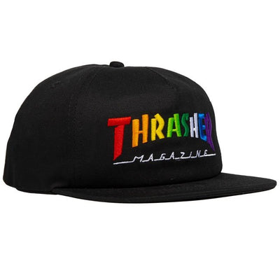 Rainbow Mag Snapback Cap | Black | One Size - firstmasonicdistrict