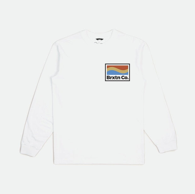 New Wave Mens Long Sleeve Standard Tee - White - firstmasonicdistrict
