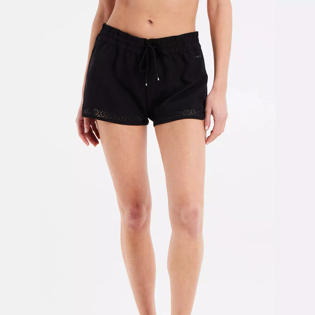 Prttenerife Swim Shorts - Womens Shorts - True Black - firstmasonicdistrict