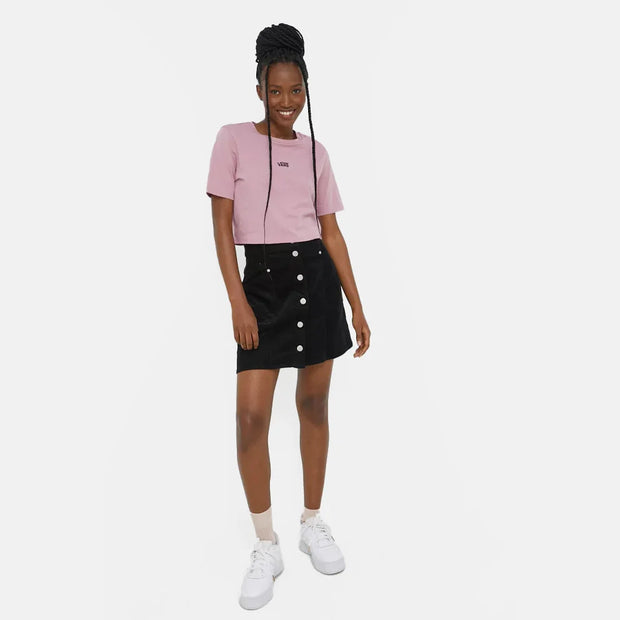 Womens Flying V Crop Crew Top / Lilas Pink - firstmasonicdistrict