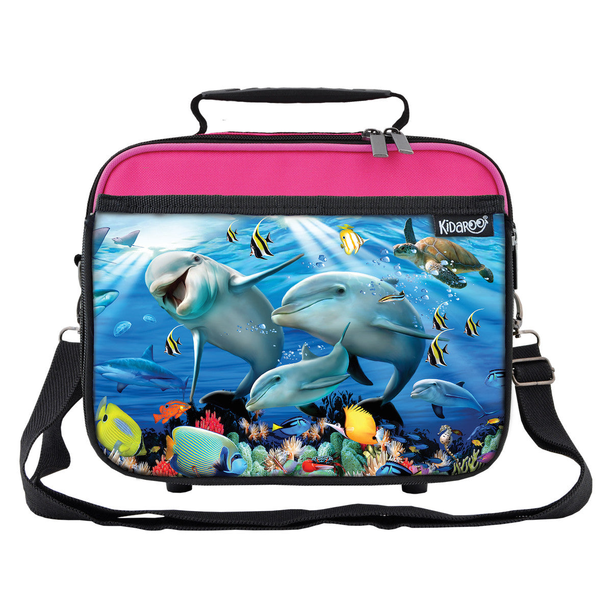 Dolphin Sunshine on the Reef School Lunchbox, Tote Bag for Boys, Girls, Kids