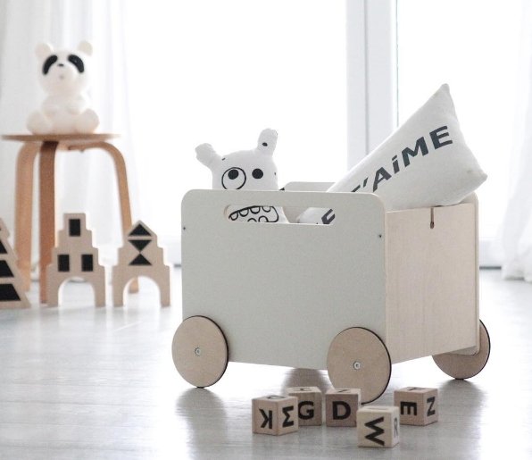 toy crate on wheels