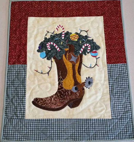 Boot Scootin Christmas Applique Quilt Pattern by Bigfork Bay Cotton Company