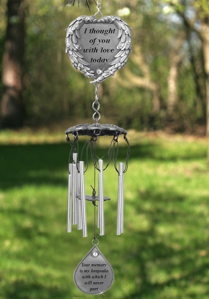 memorial wind chime gift for loss of a mother